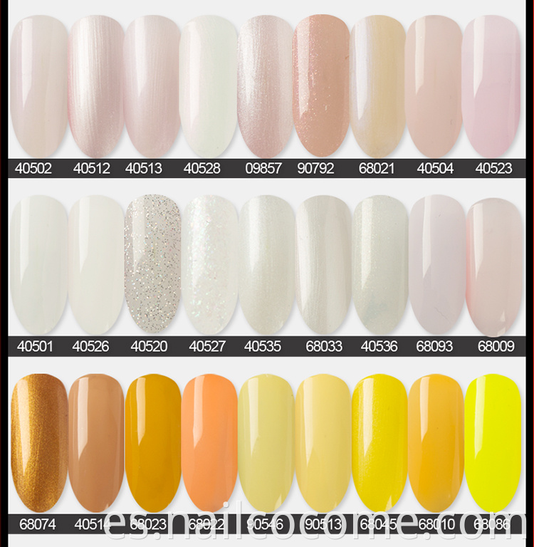 Más de 180 gel de etiqueta privada de colores inspirados en la moda para uñas